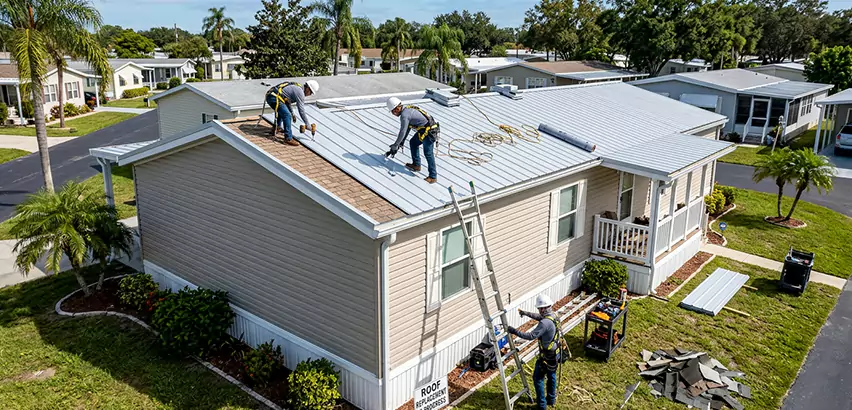 Mobile Home Metal Roof Replacement in Elk Grove Village