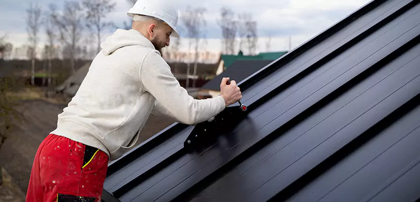 Tin Roof Ridge Cap Installation in Elk Grove Village